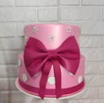 Bolo Fake Pink Laço - imagem 1