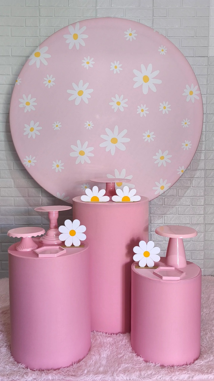 Kit Margaridas Rosa - Bru Pegue e Monte