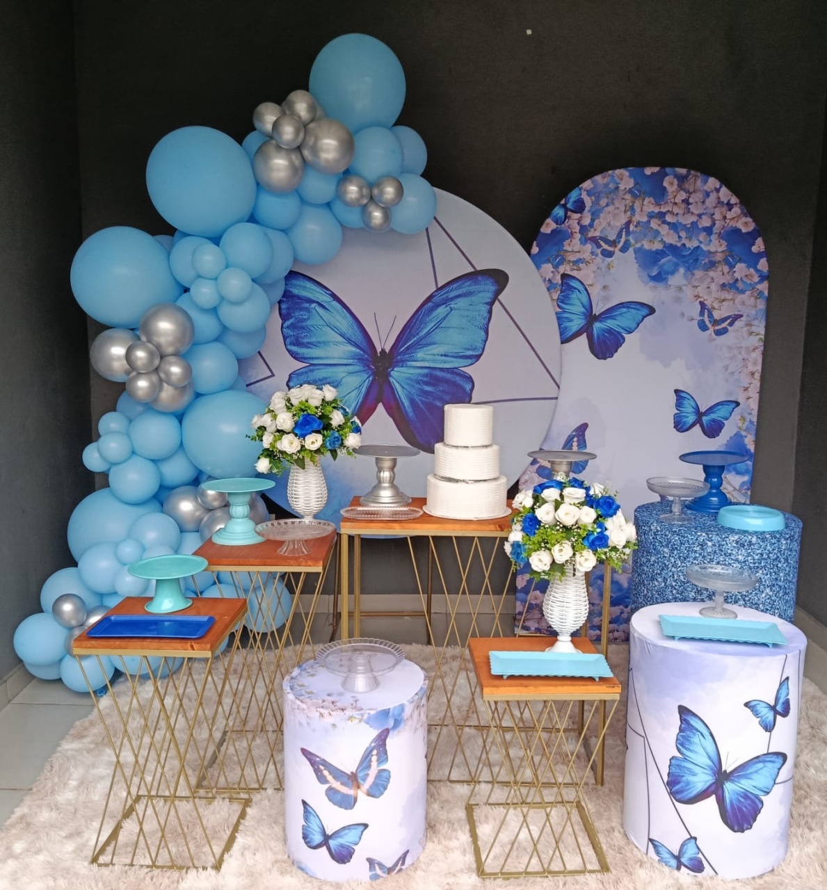 Borboleta Azul - PEQUENINO FESTAS