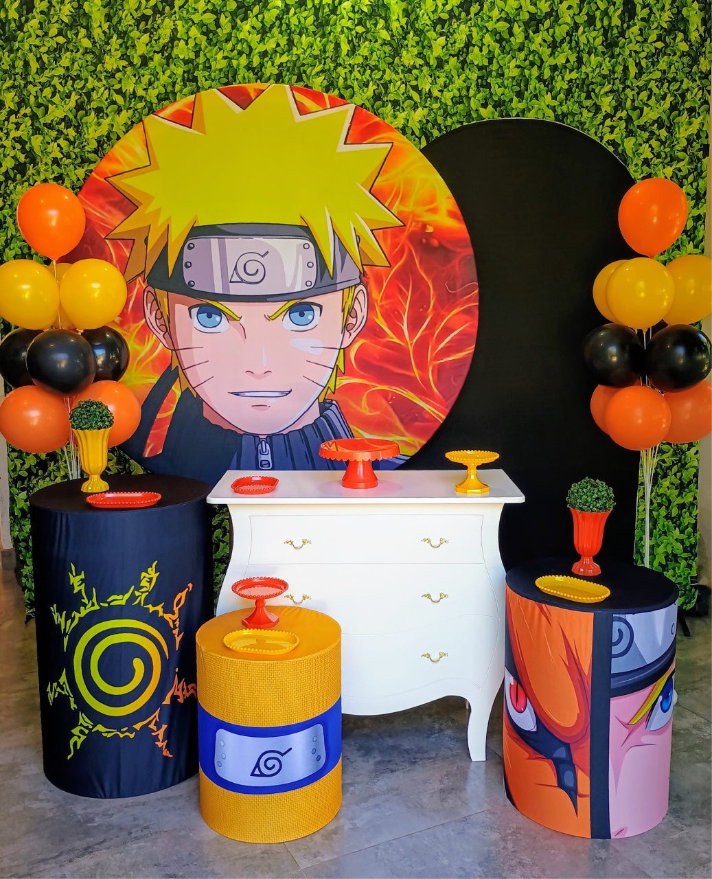 Naruto - Kit Ouro  - Pegue e Brilha Decorações 