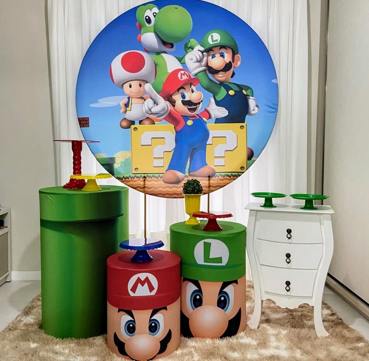 Super Mario 02 - Kit Bronze  - Pegue e Brilha Decorações 