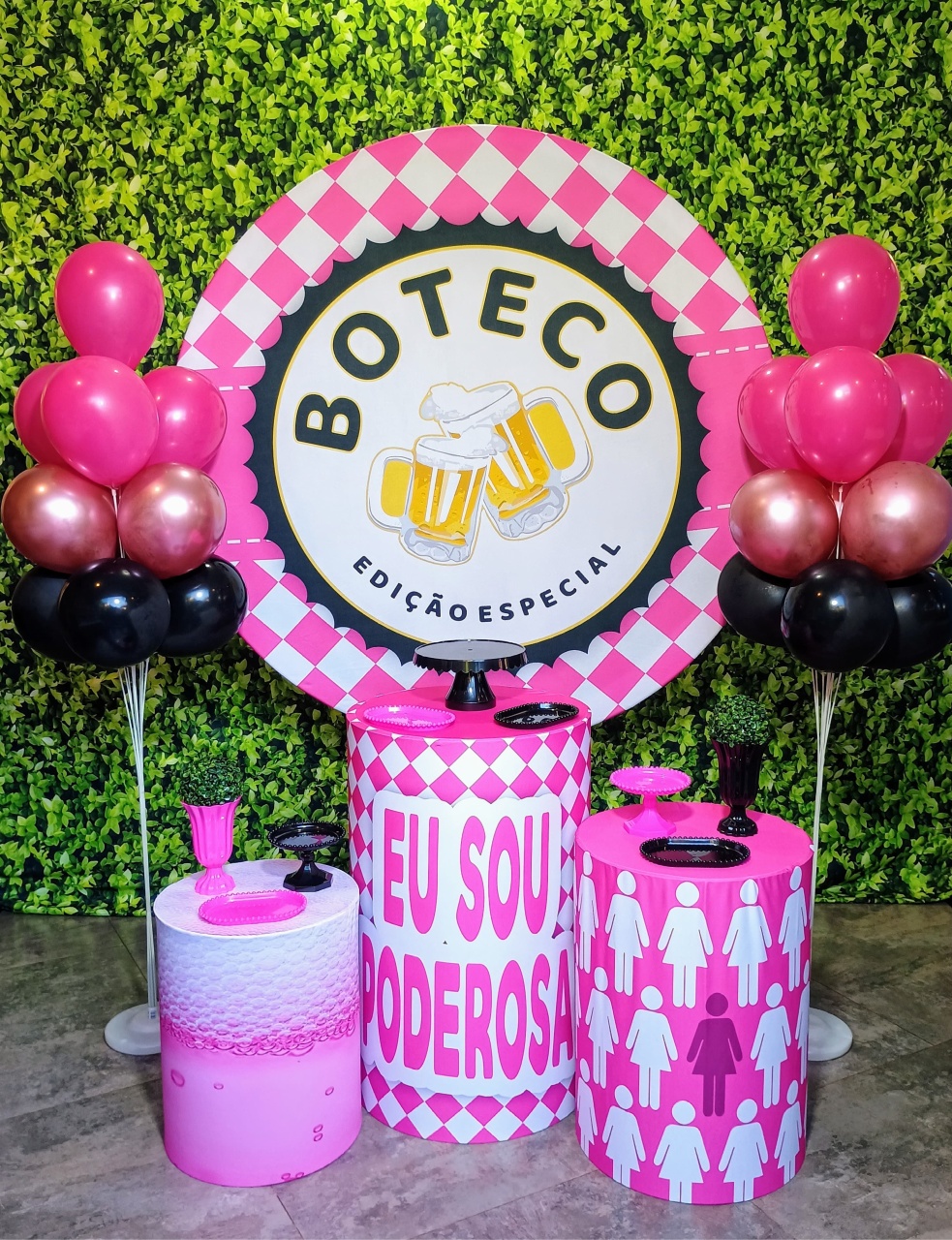 Boteco Feminino - Kit Bronze  - Pegue e Brilha Decorações 