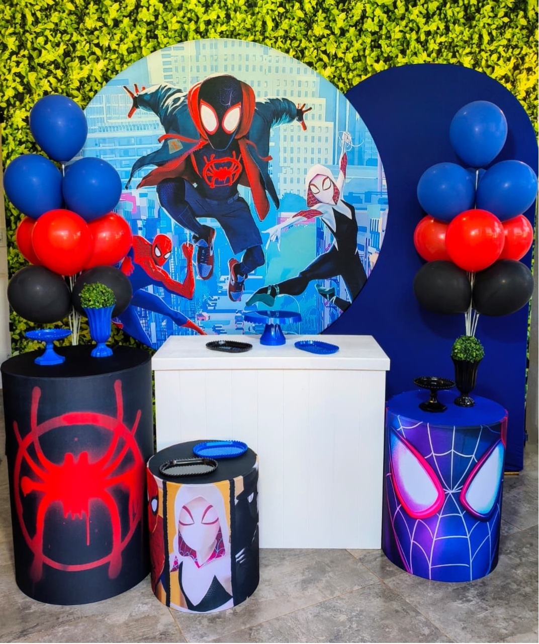 Homem Aranha No Aranhaverso - Kit Prata - Pegue e Brilha Decorações 