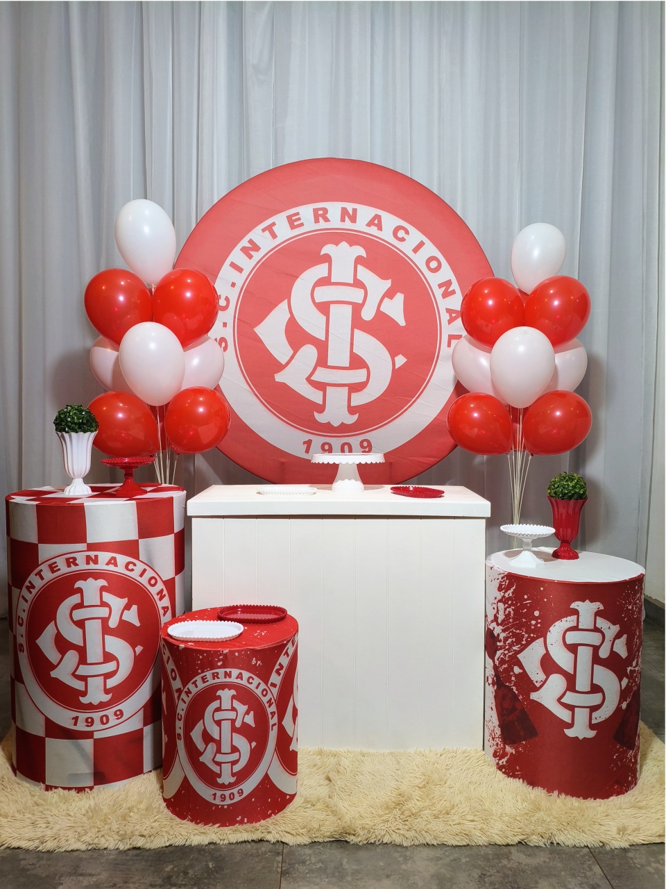 Internacional F.c - Kit Prata - Pegue e Brilha Decorações 
