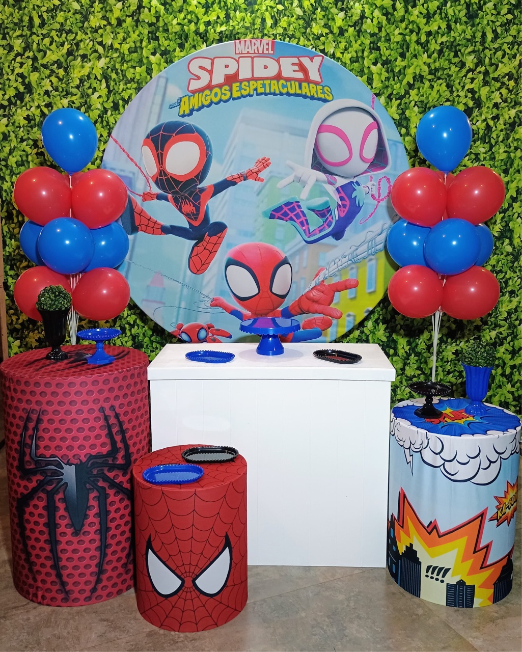 Spidey E Seus Amigos Espetaculares - Kit Prata - Pegue e Brilha Decorações 