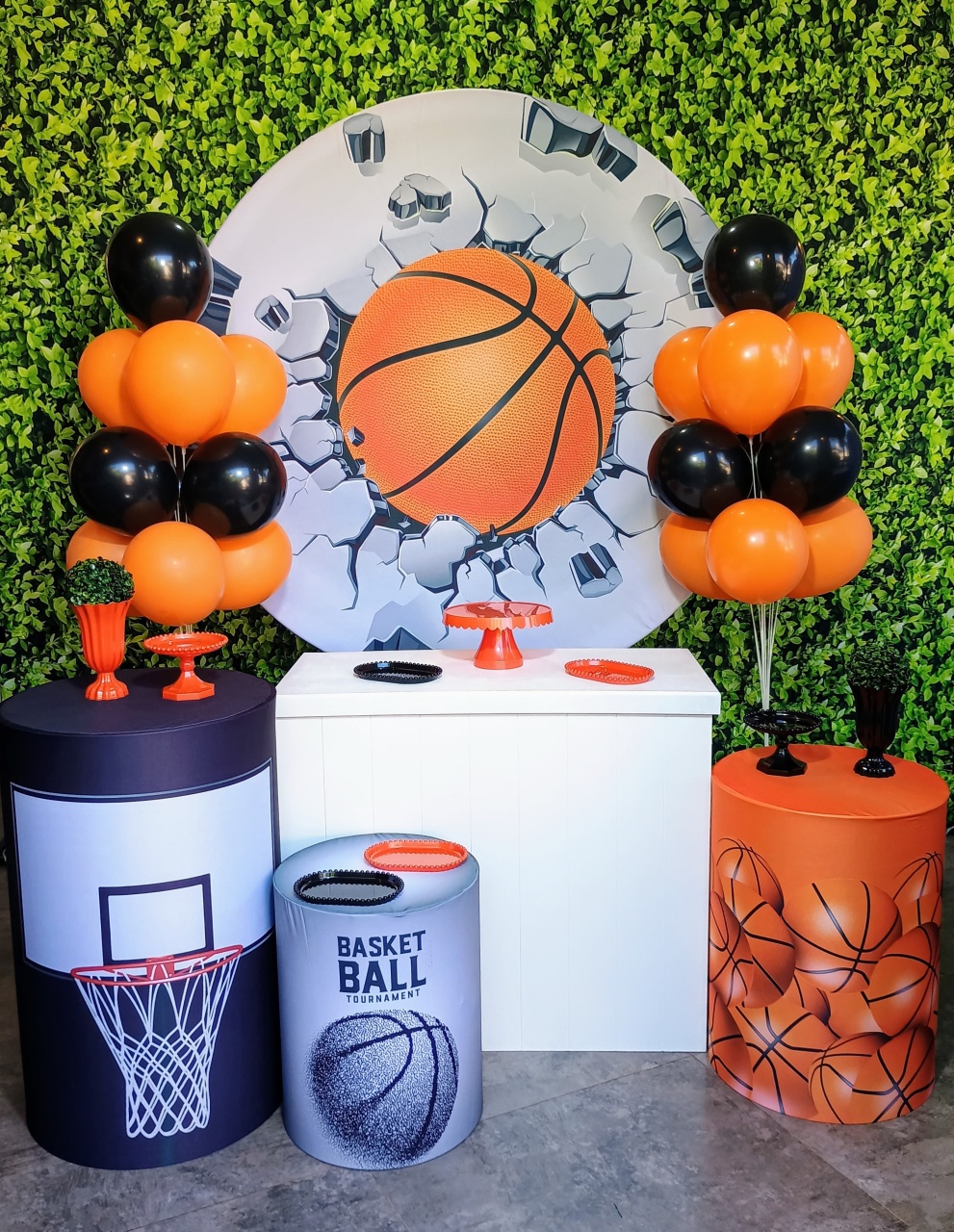 Basquete 01 - Kit Prata  - Pegue e Brilha Decorações 