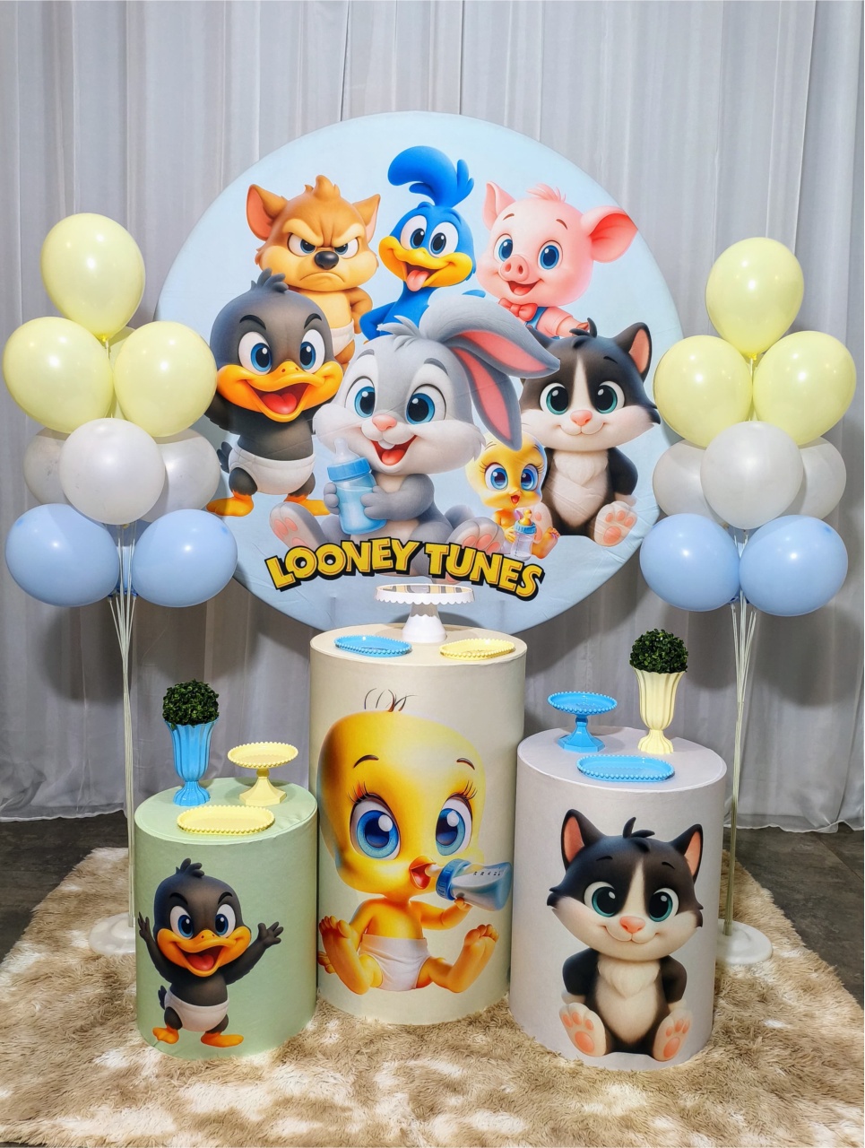 Looney Tunes Baby Meninos - Kit Bronze - Pegue e Brilha Decorações 
