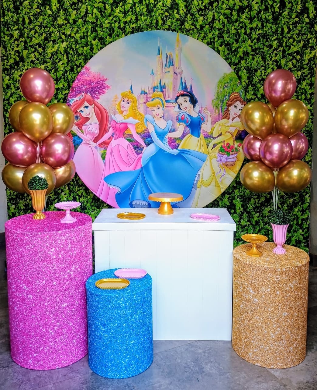 Princesas 01 - Kit Prata - Pegue e Brilha Decorações 