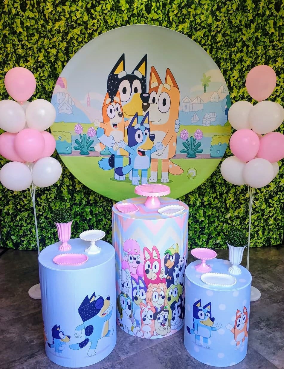 Bluey Menina - Kit Bronze - Pegue e Brilha Decorações 