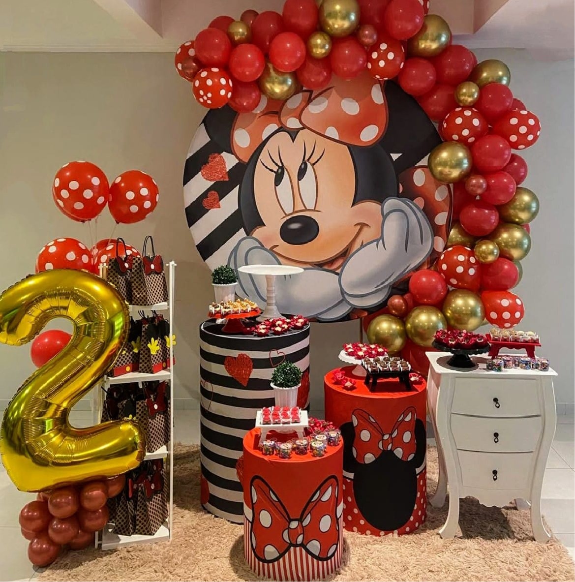 Minnie 01 - Kit Bronze       - Pegue e Brilha Decorações 