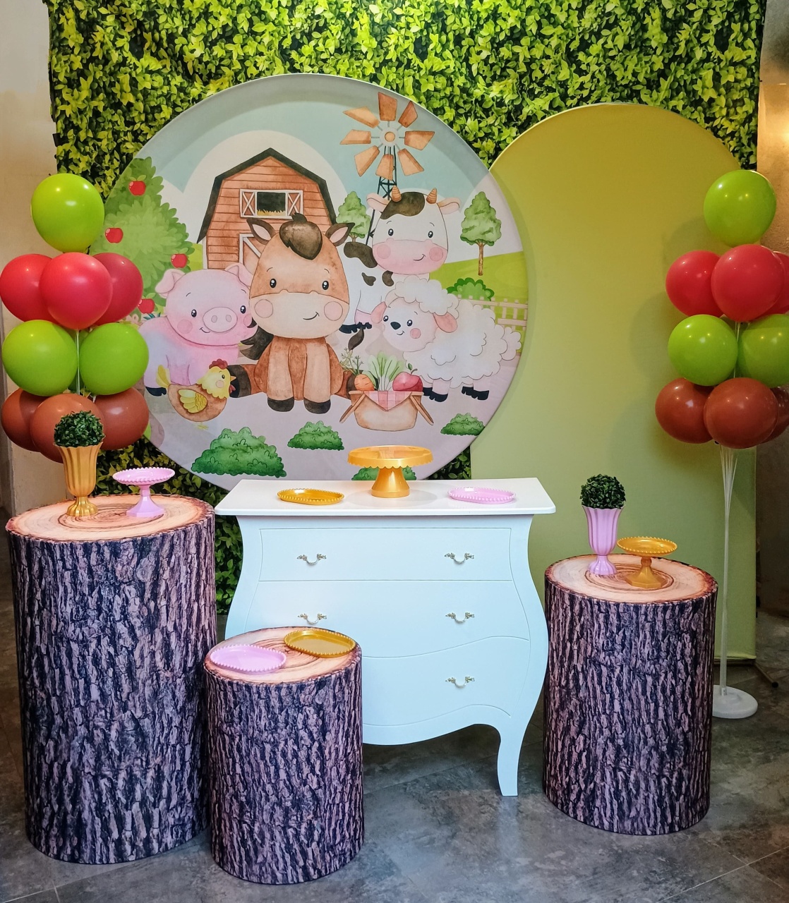 Fazendinha 01 - Kit Ouro  - Pegue e Brilha Decorações 