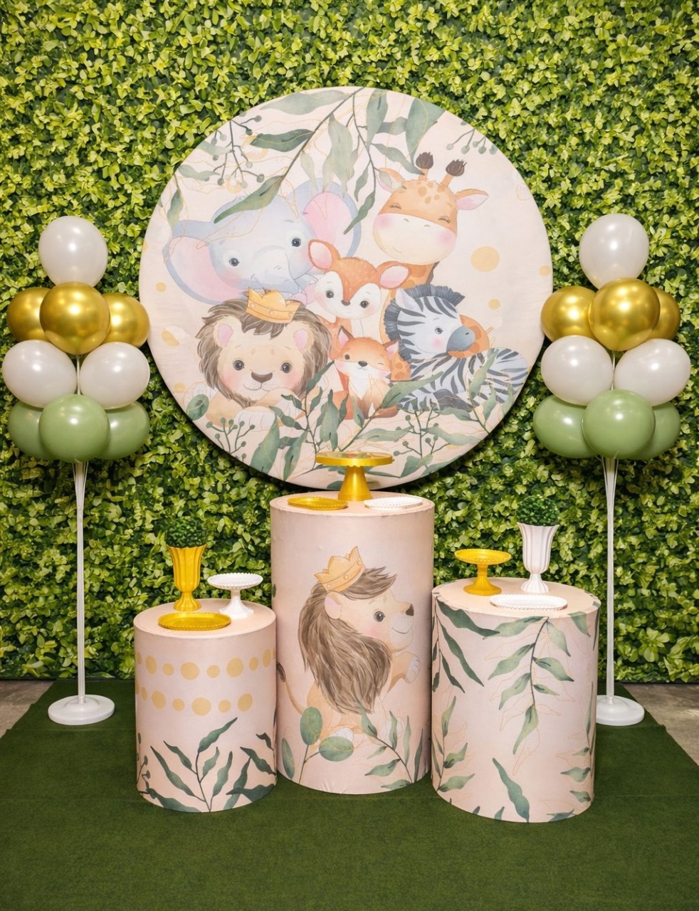 Safari Baby (Tons Neutros ) - Kit Bronze   - Pegue e Brilha Decorações 