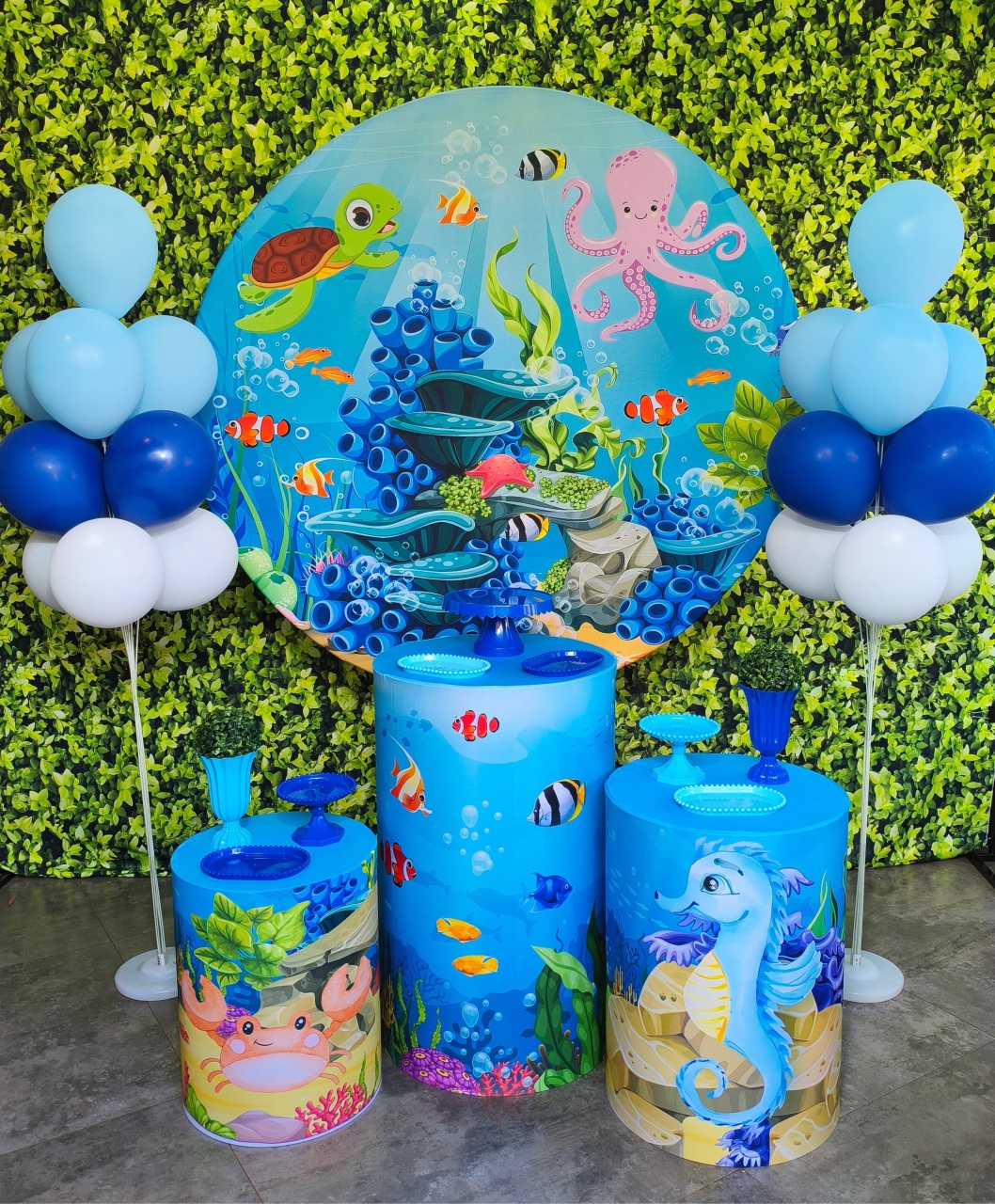 Fundo Mar 02 - Kit Bronze  - Pegue e Brilha Decorações 