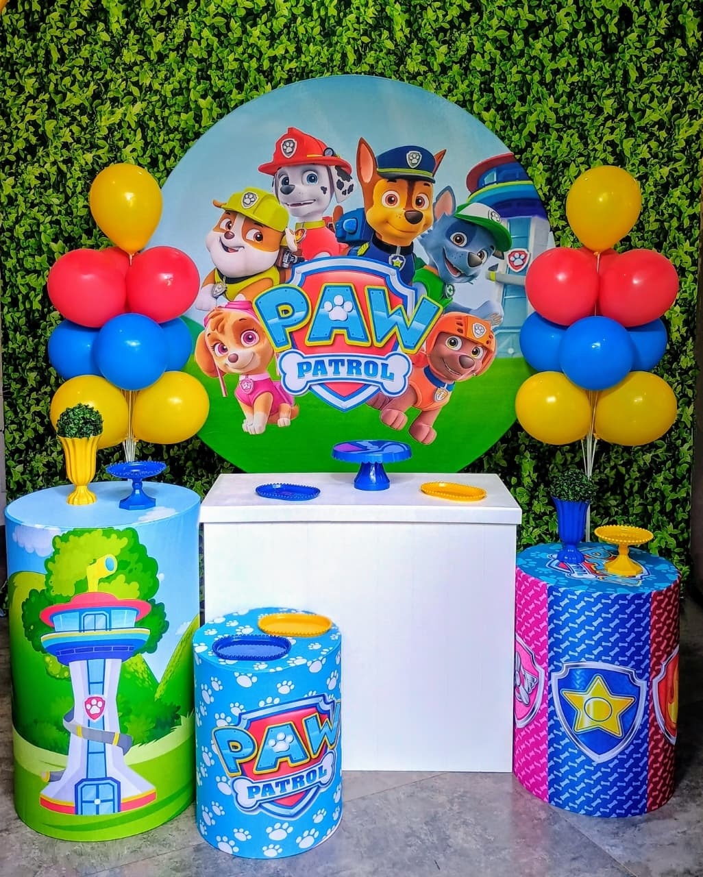 Patrulha Canina 01 - Kit Prata - Pegue e Brilha Decorações 
