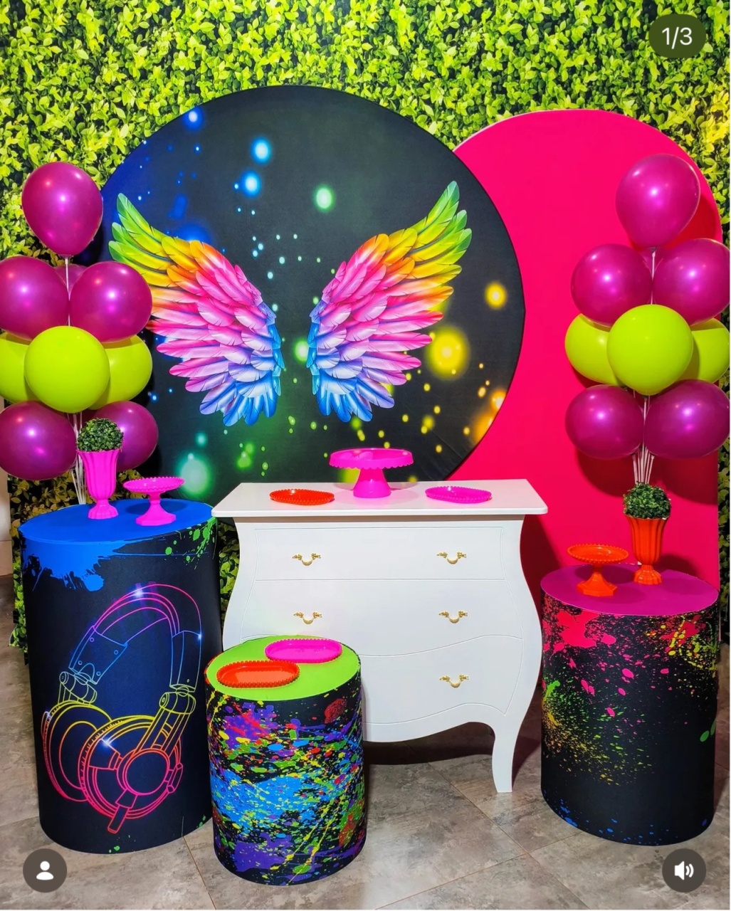 Neon Asas Borboleta - Kit Ouro - Pegue e Brilha Decorações 