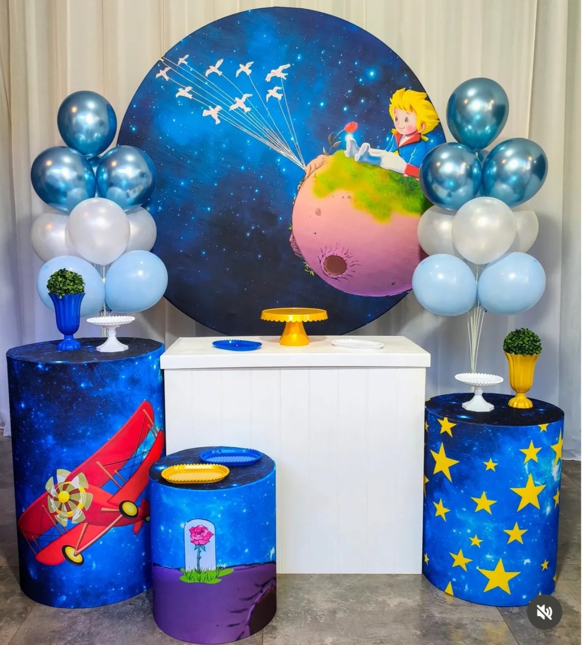 Pequeno Príncipe - Kit Prata - Pegue e Brilha Decorações 