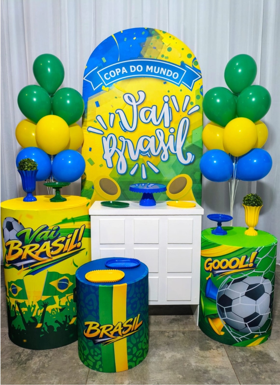 Copa Painel Romano - Kit Prata - Pegue e Brilha Decorações 