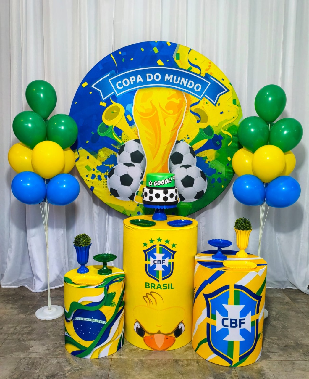 Copa Canarinho - Kit Bronze - Pegue e Brilha Decorações 