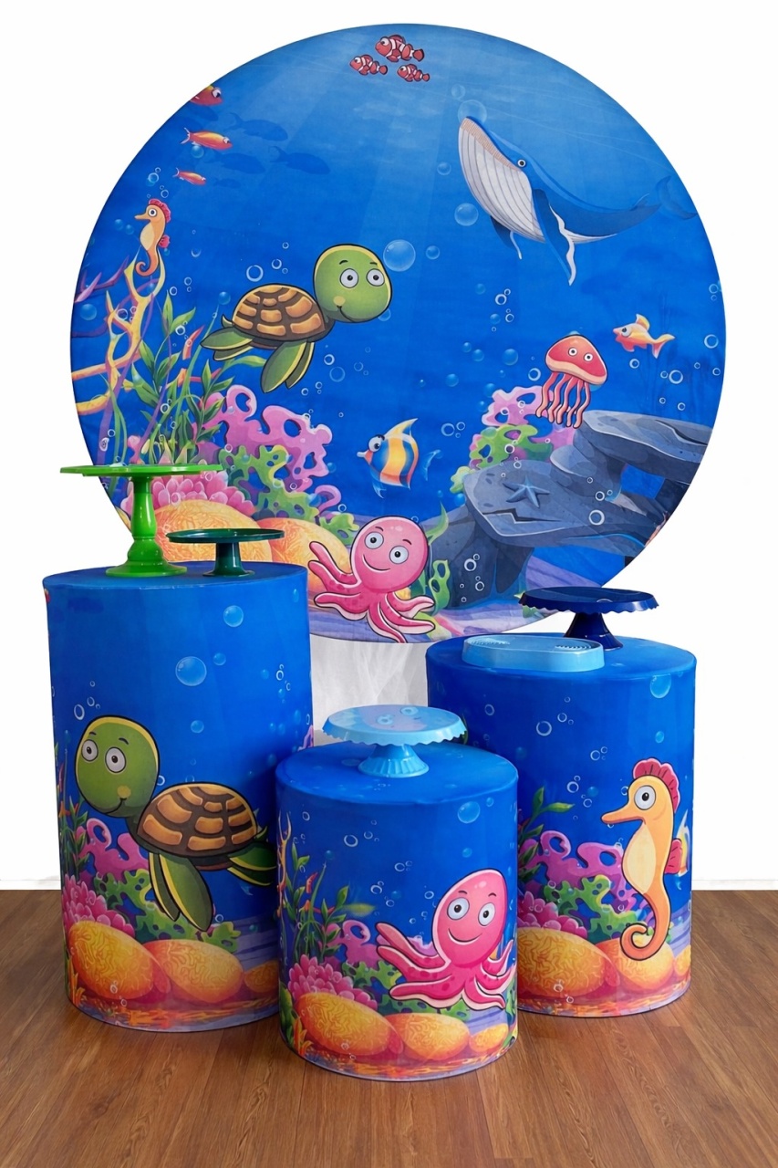 Fundo Do Mar 01 - Kit Bronze      - Pegue e Brilha Decorações 
