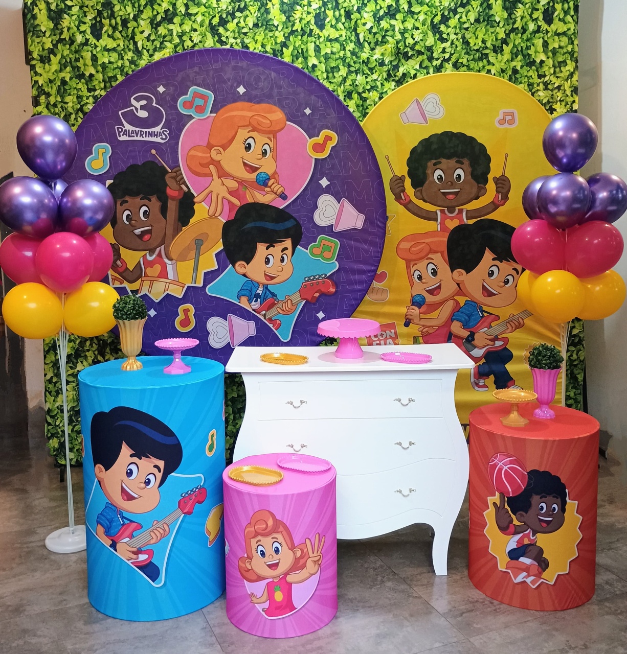 Três Palavrinhas - Kit Ouro  - Pegue e Brilha Decorações 