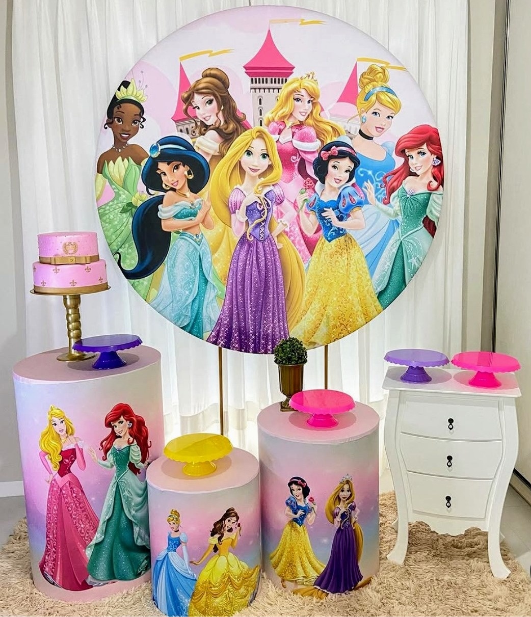 Princesas 02 - Kit Bronze    - Pegue e Brilha Decorações 