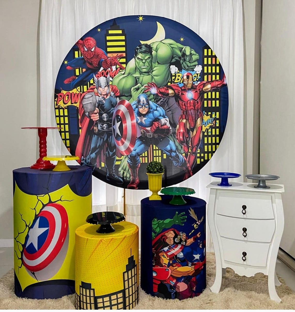 Vingadores Glv - Kit Bronze  - Pegue e Brilha Decorações 