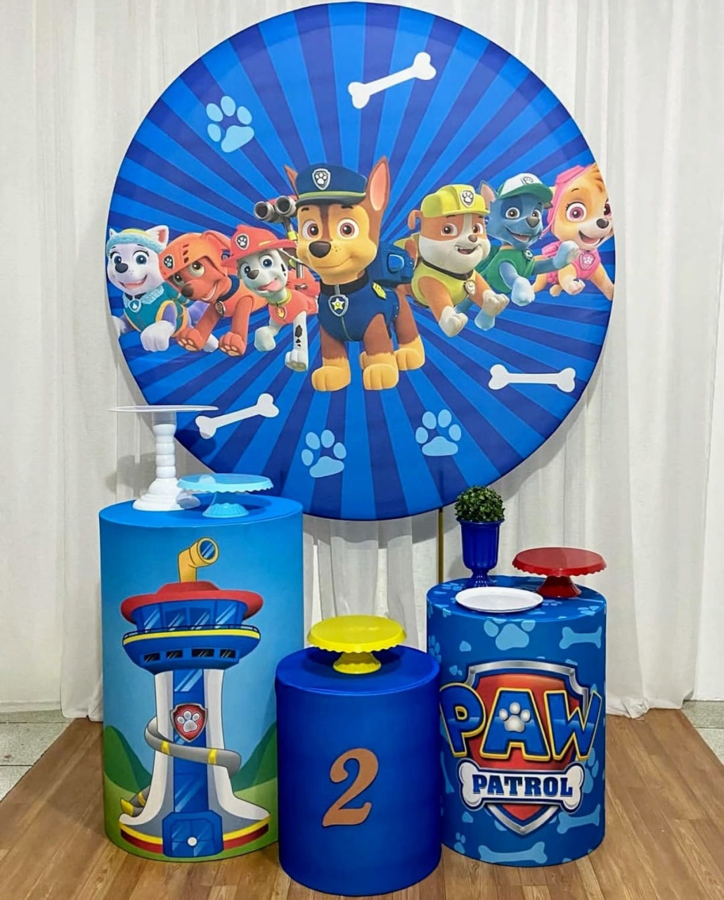 Patrulha Canina 02 - Kit Bronze   - Pegue e Brilha Decorações 