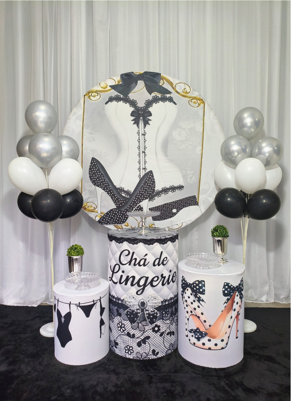 Chá de Lingerie - Kit Bronze - Pegue e Brilha Decorações 