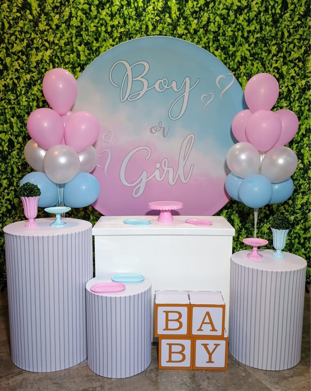 Chá Revelação 02 - Kit Prata  - Pegue e Brilha Decorações 