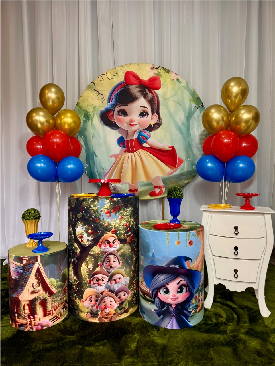 Branca de Neve Baby - Kit Bronze 2 - Pegue e Brilha Decorações 