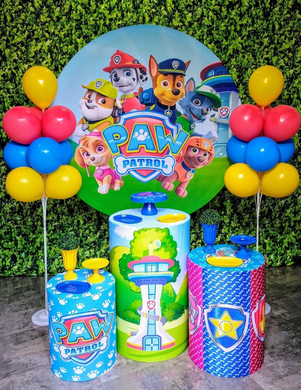 Patrulha Canina 01 - Kit Bronze - Pegue e Brilha Decorações 