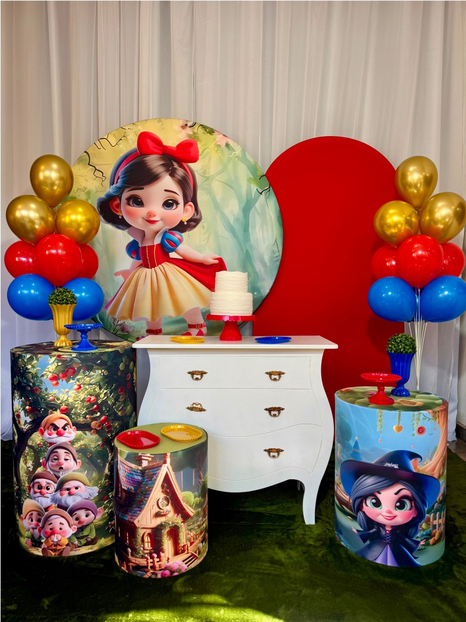Branca de Neve - Kit Ouro - Pegue e Brilha Decorações 