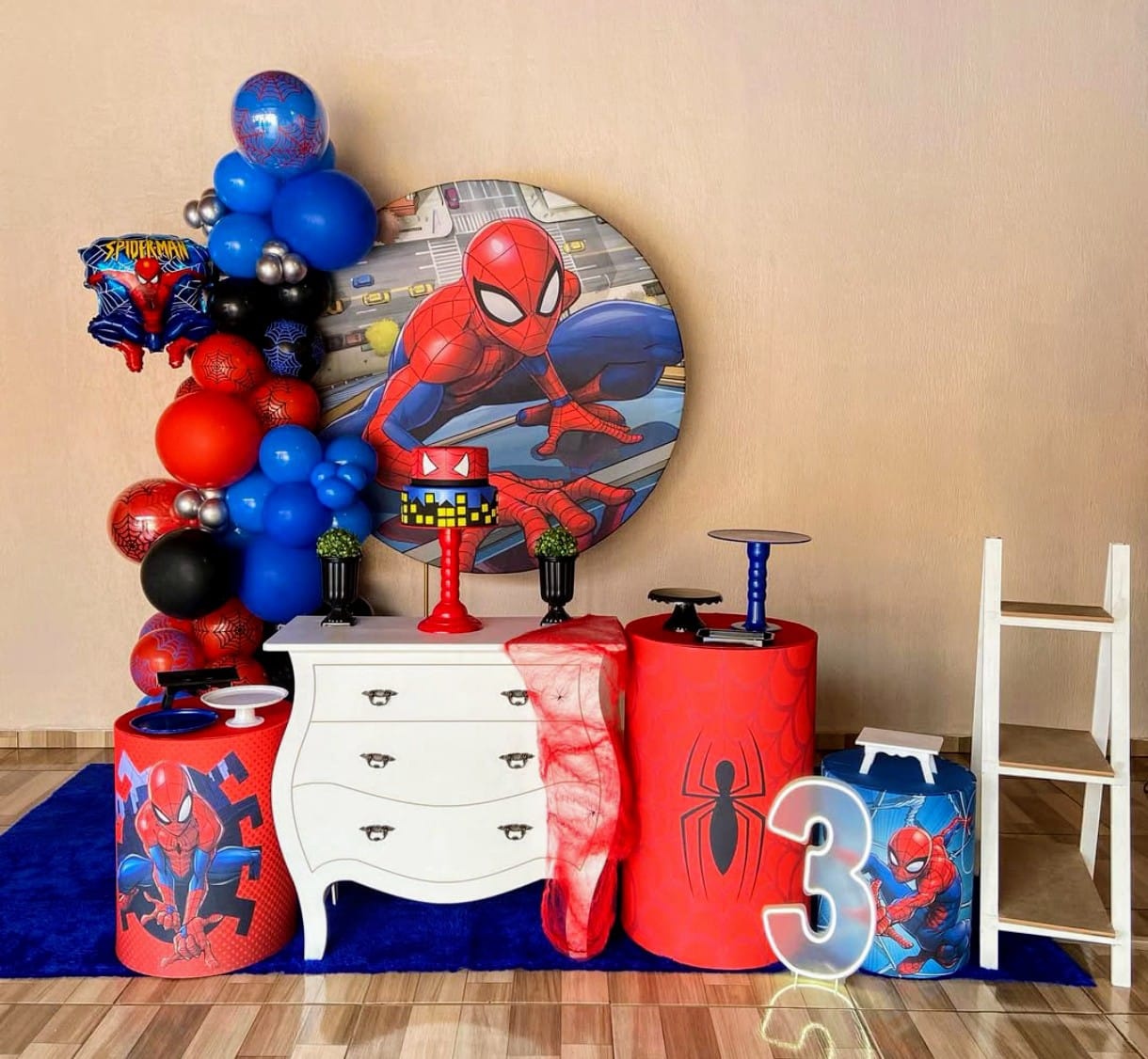 Homem Aranha 04 - Kit Ouro  - Pegue e Brilha Decorações 
