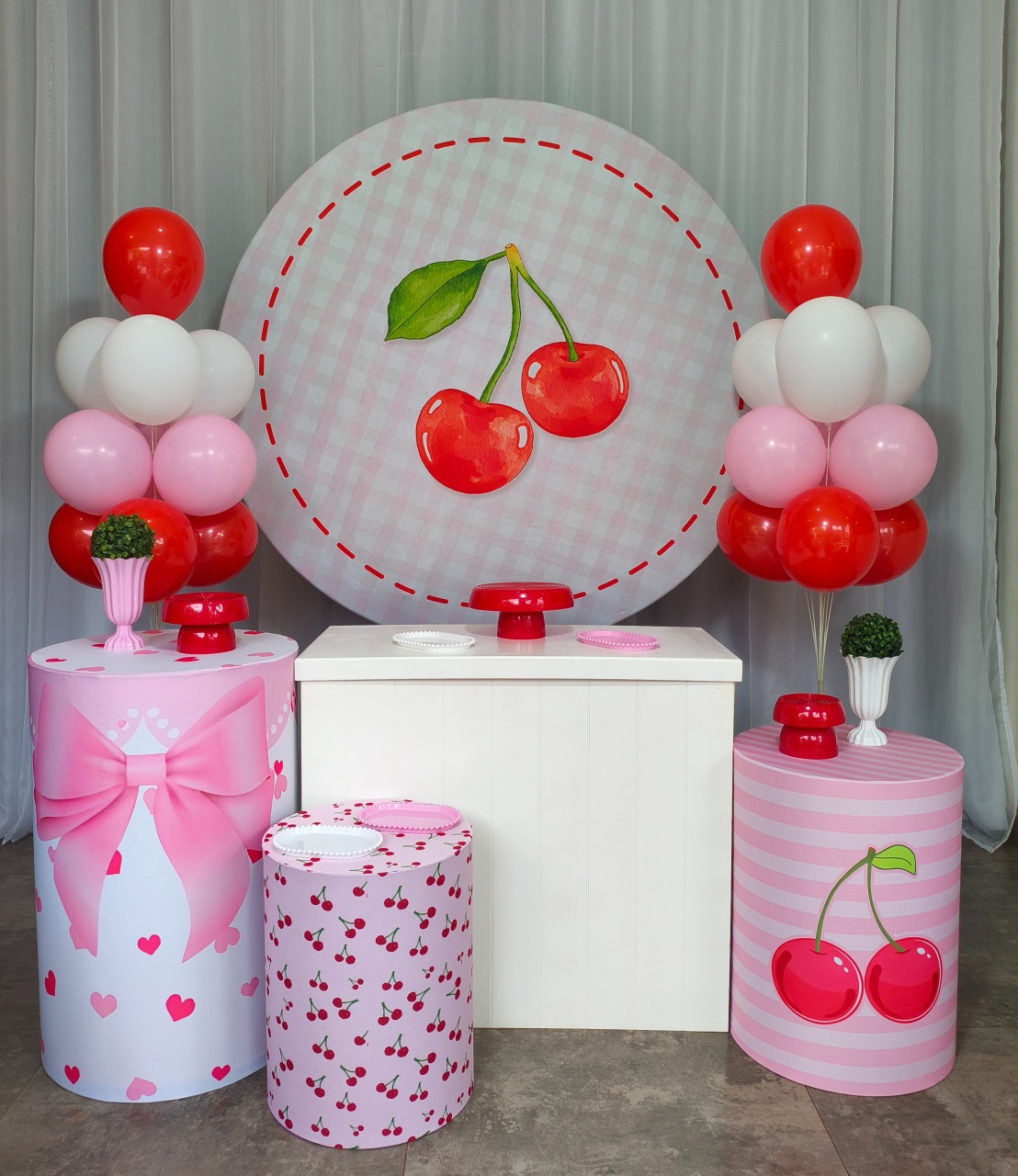 Cereja - Kit Prata - Pegue e Brilha Decorações 