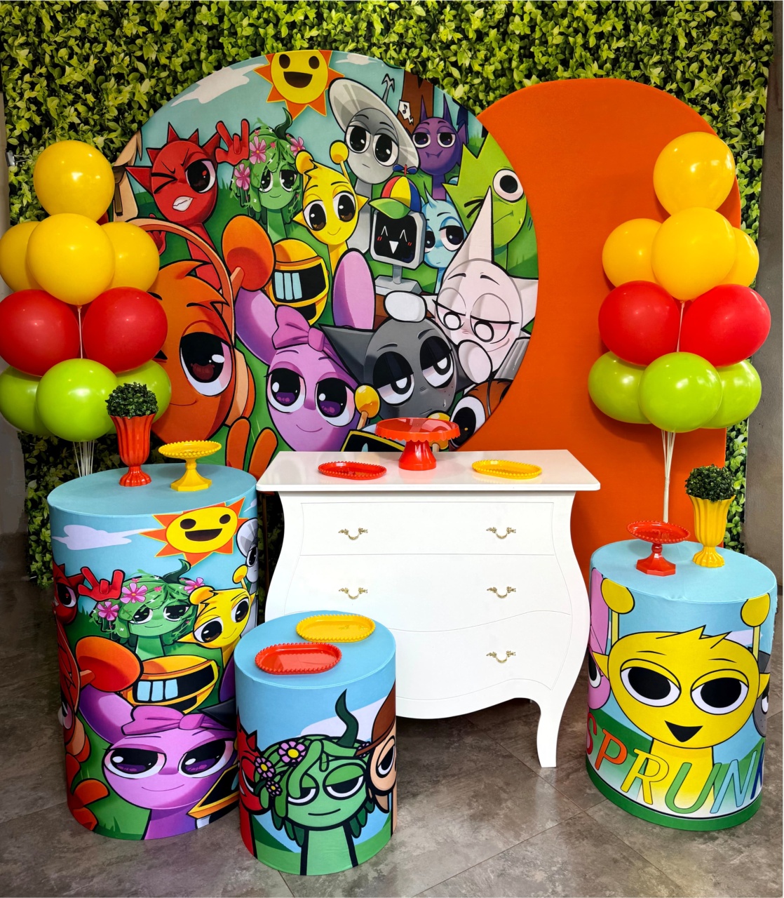 Sprunki - Kit Ouro - Pegue e Brilha Decorações 