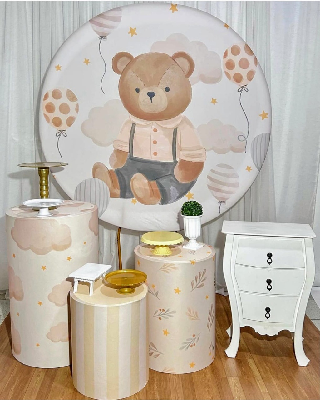 Ursinho Marrom - Kit Bronze   - Pegue e Brilha Decorações 