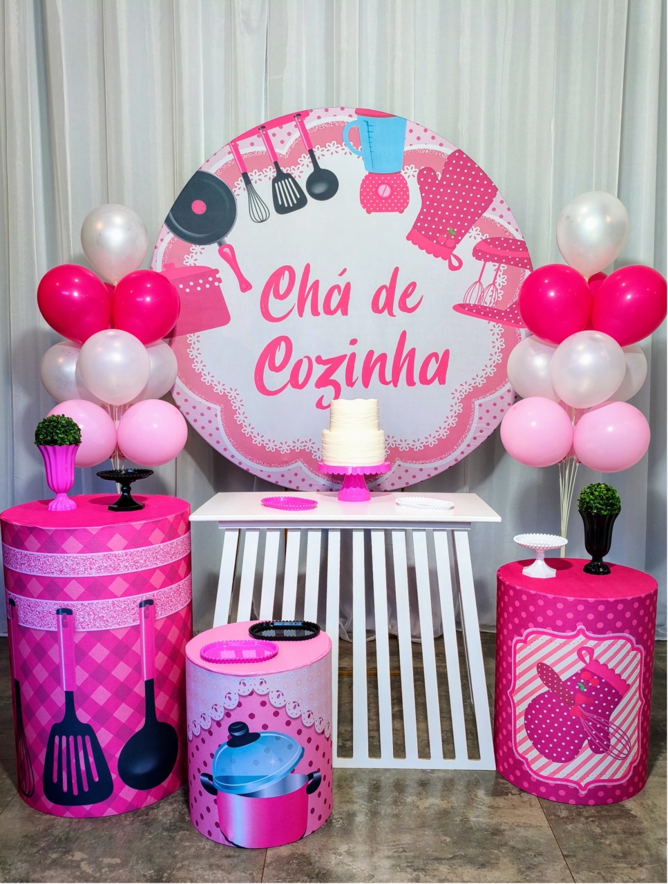 Chá de Cozinha E Chá de Panela - Kit Prata 03 - Pegue e Brilha Decorações 