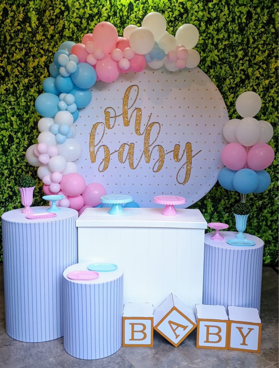 Chá Revelação 01 - Kit Prata  - Pegue e Brilha Decorações 