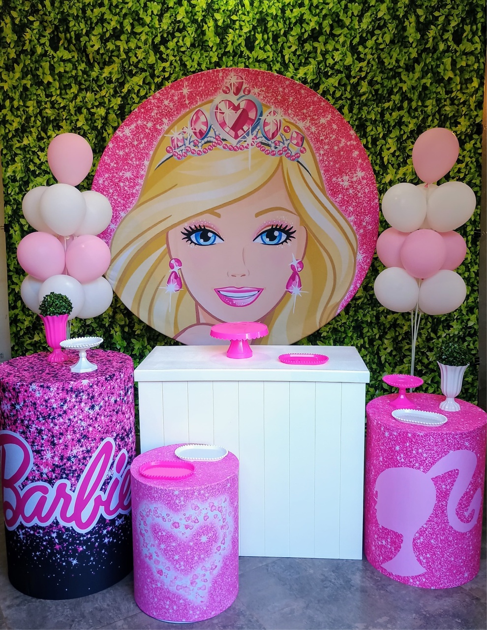 Barbie 01 - Kit Prata - Pegue e Brilha Decorações 