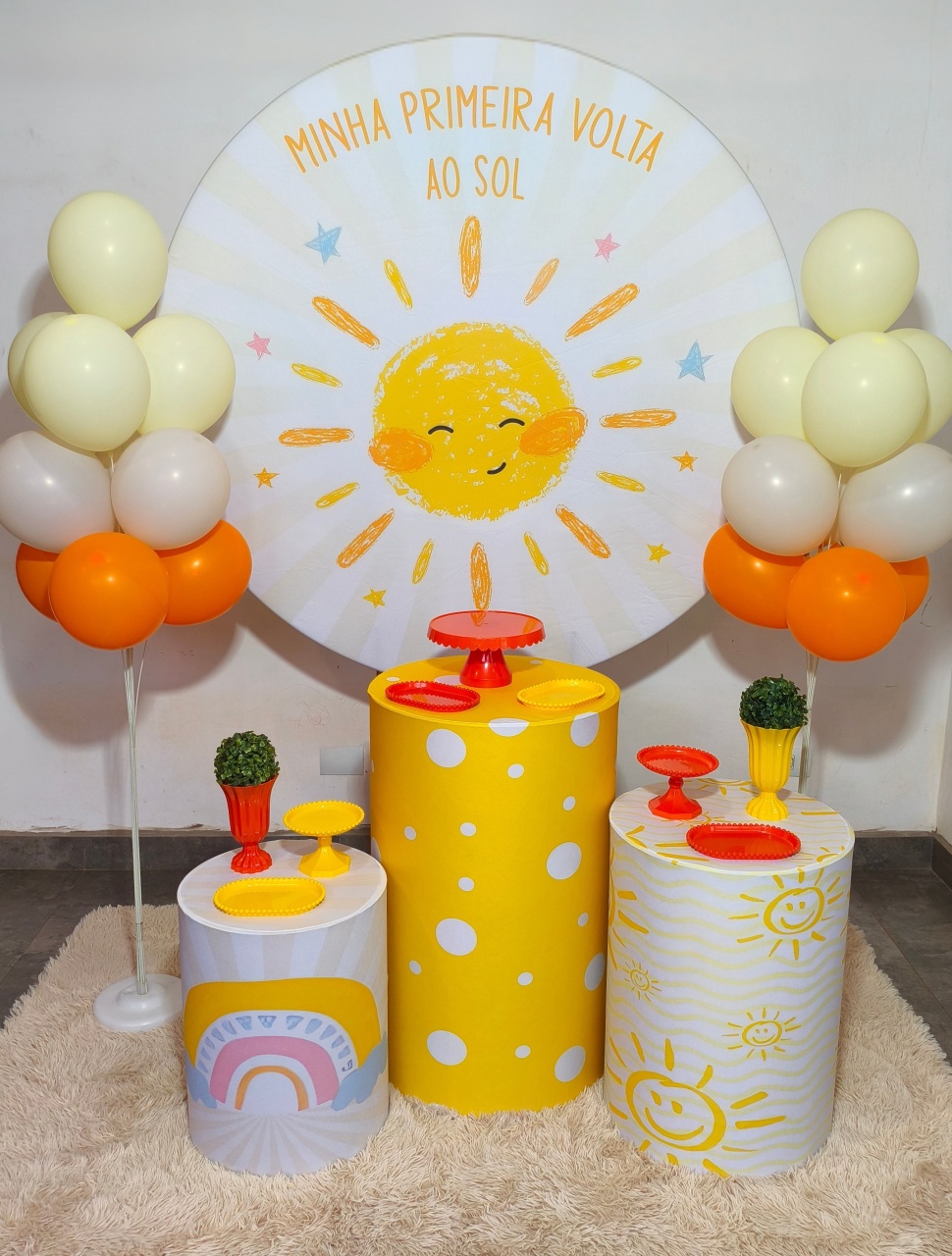 Primeira Volta Ao Sol - Kit Bronze - Pegue e Brilha Decorações 