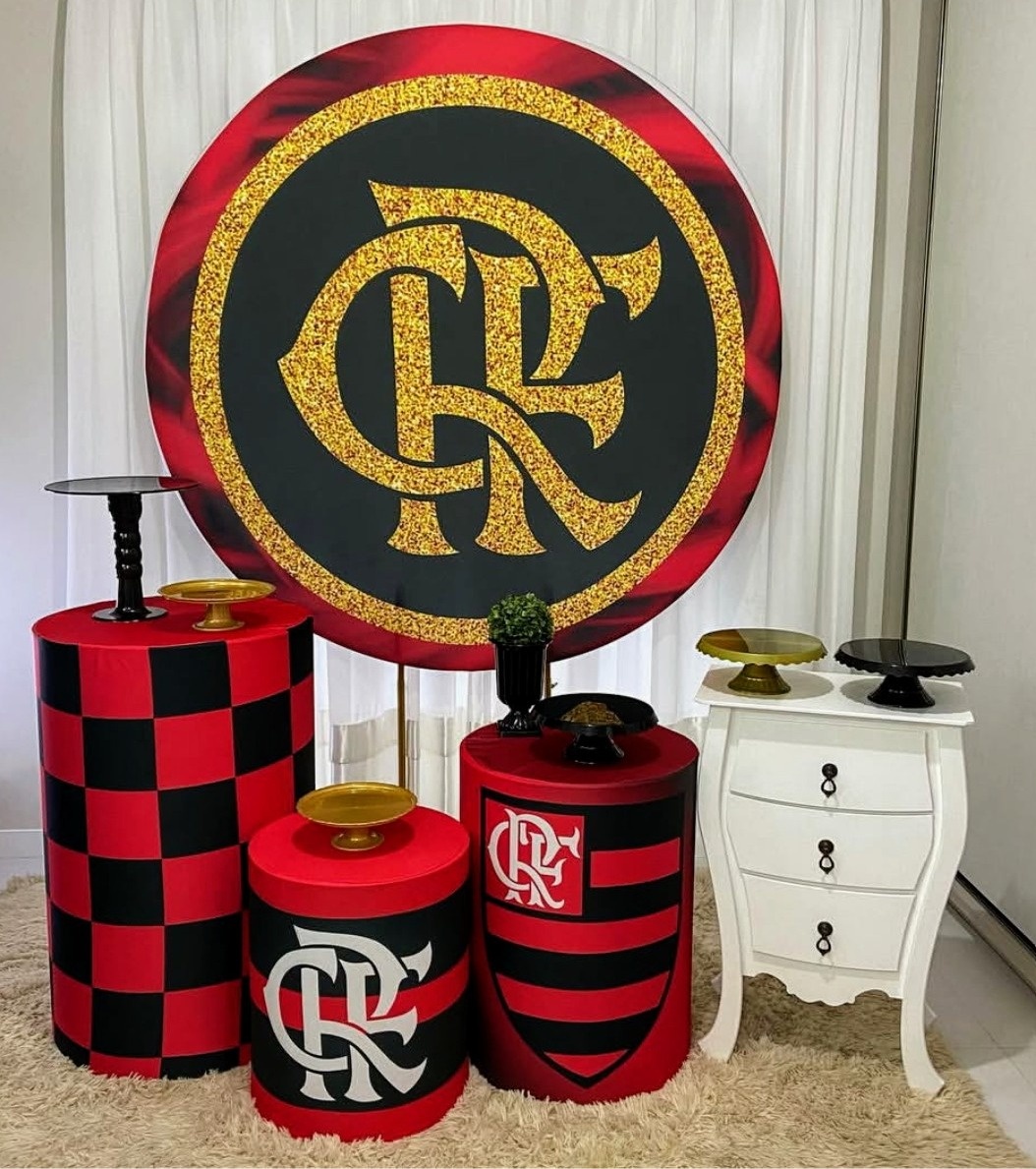 Flamengo 01 - Kit Bronze  - Pegue e Brilha Decorações 
