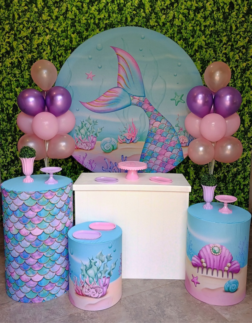 Sereia - Kit Prata  - Pegue e Brilha Decorações 