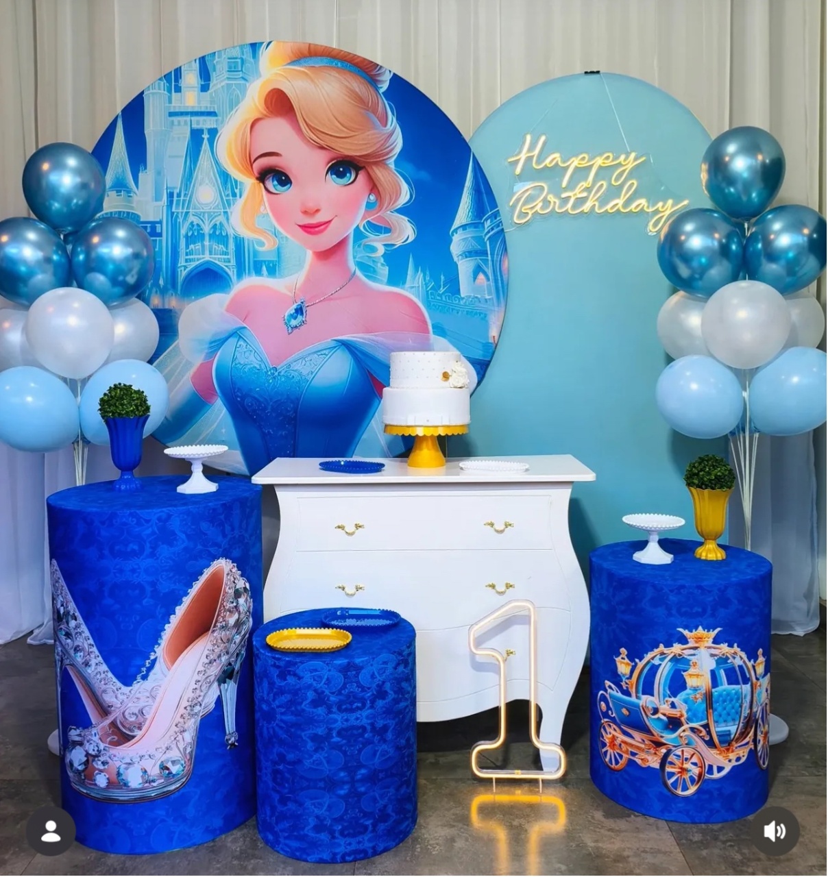 Cinderela 01 - Kit Ouro - Pegue e Brilha Decorações 
