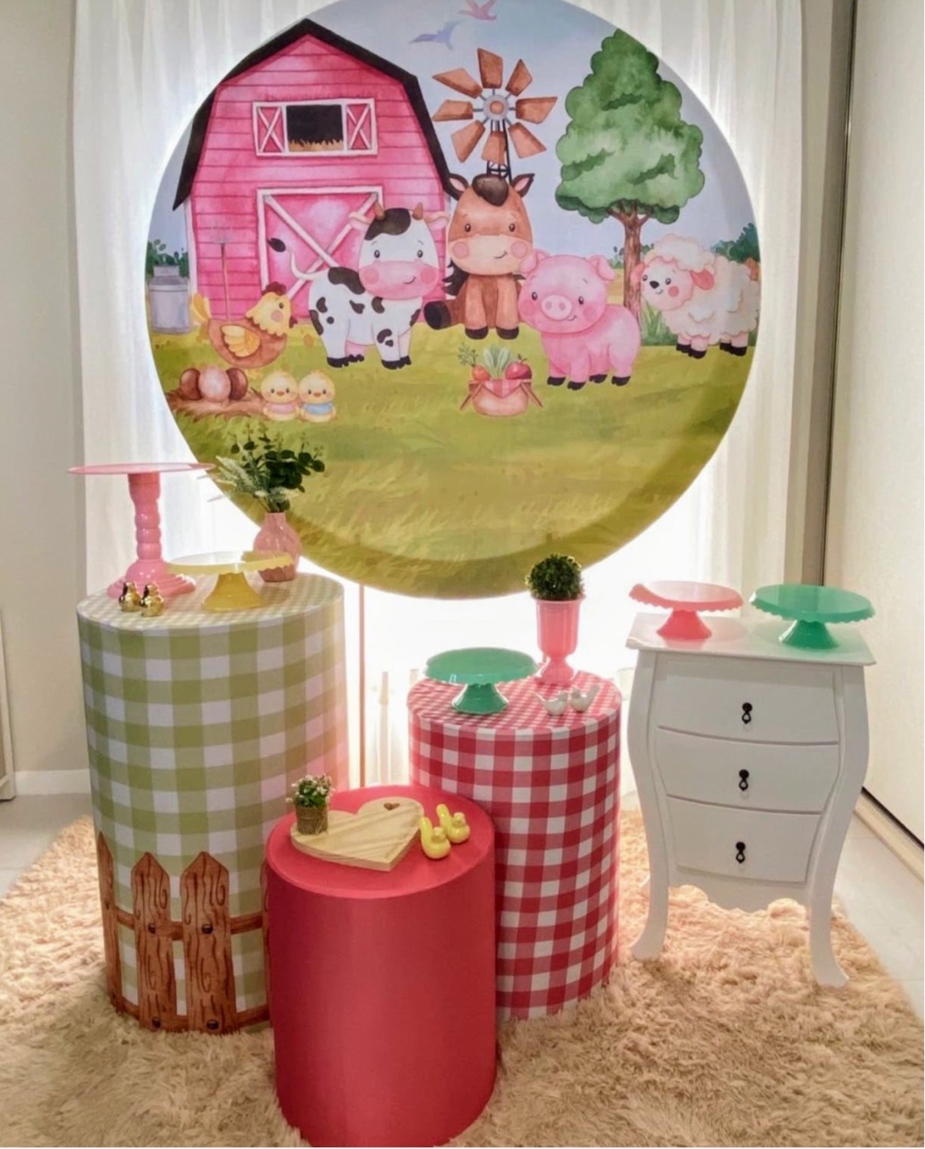 Fazendinha Menina - Kit Bronze - Pegue e Brilha Decorações 
