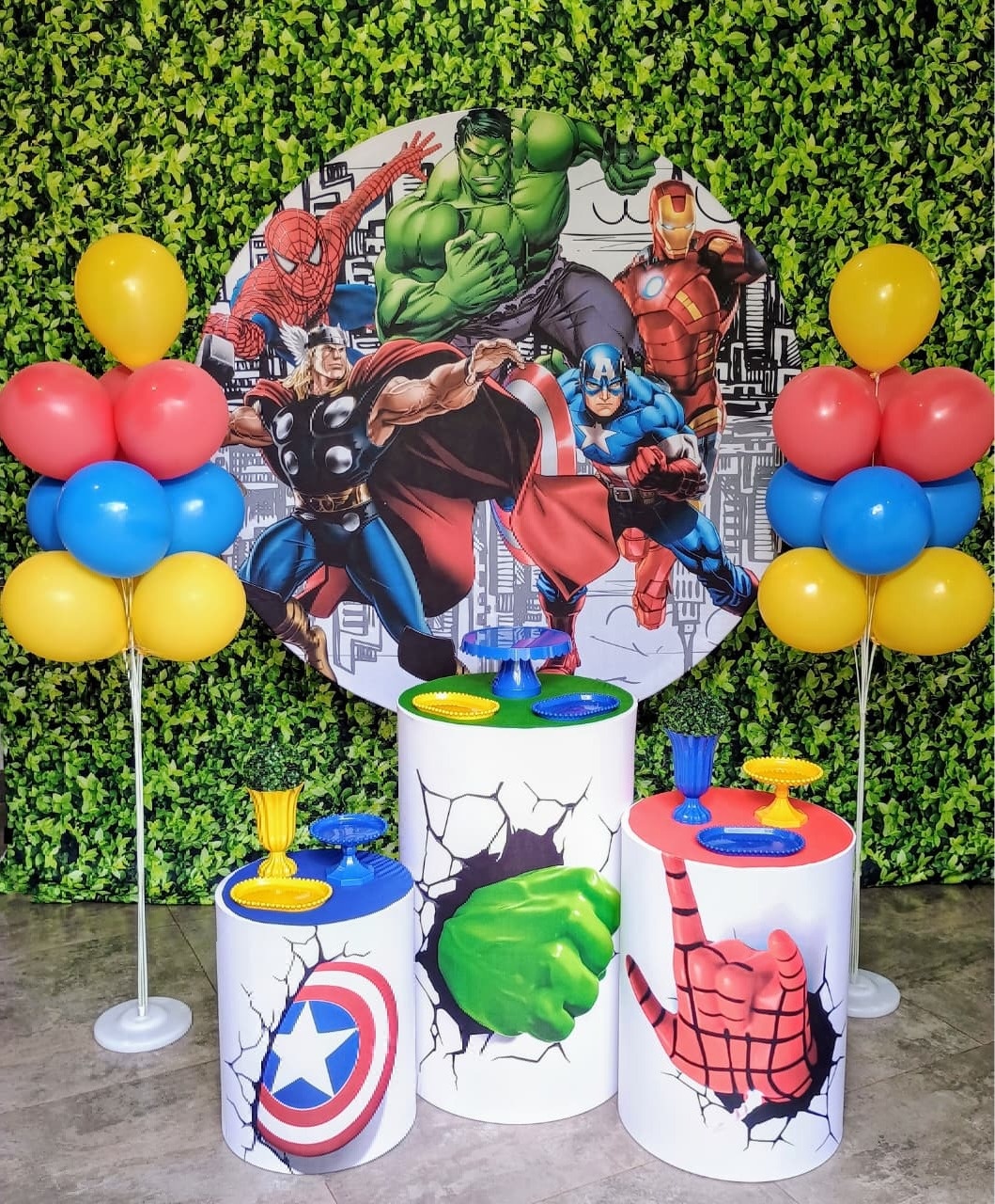 Vingadores 02 - Kit Bronze  - Pegue e Brilha Decorações 