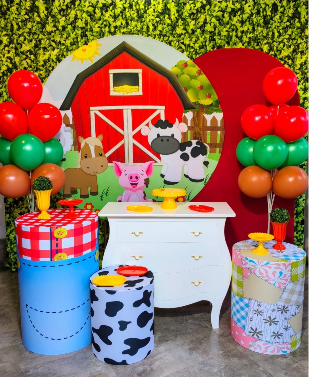 Fazendinha Menino- Kit Ouro - Pegue e Brilha Decorações 