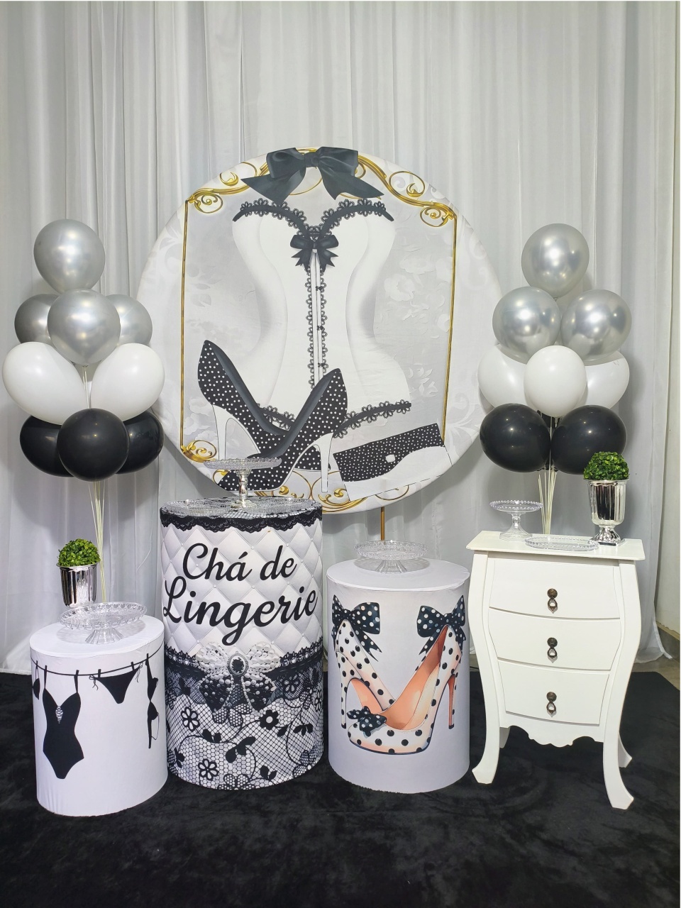 Chá de Lingerie 02 - Kit Bronze 2 - Pegue e Brilha Decorações 