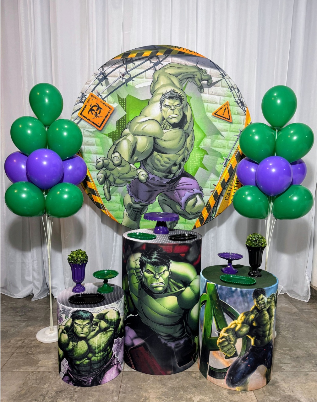Hulk Marvel - Kit Bronze - Pegue e Brilha Decorações 