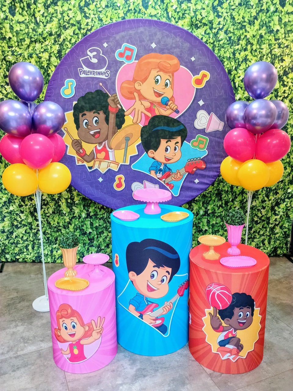 Três Palavrinhas - Kit Bronze  - Pegue e Brilha Decorações 