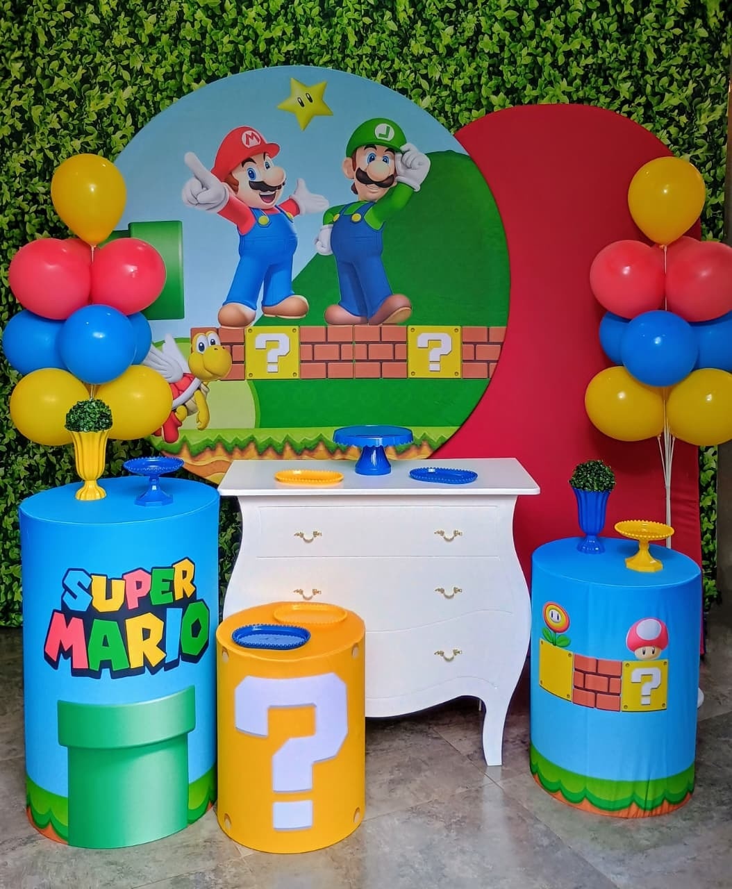 Super Mário 01 - Kit Ouro - Pegue e Brilha Decorações 